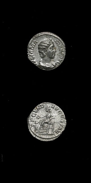 Silver Denarius of Julia Mamaea, 222 CE - 235 CE