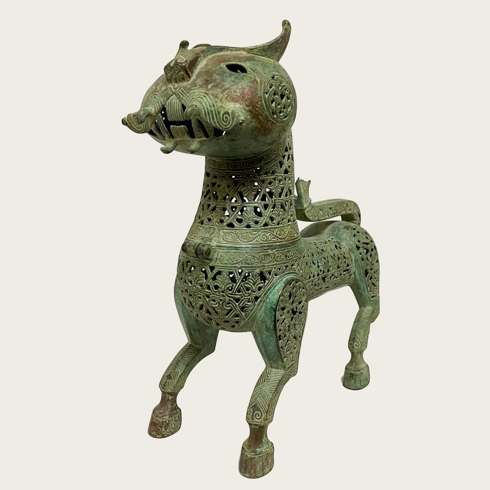 Islamic Incense Burner in the Form of a Feline, AD 1100 - AD 1300