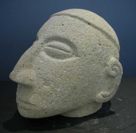 Basalt Trophy Head, 500 CE - 1000 CE