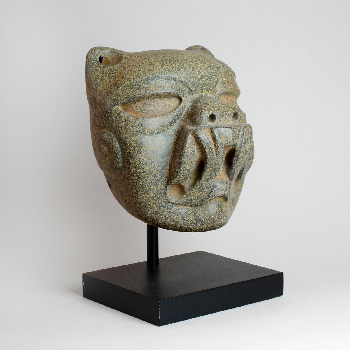 Olmec Stone Jaguar Head, 900 BCE - 500 BCE | Barakat Gallery