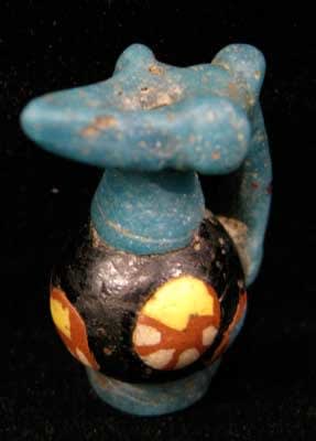 Islamic Glass Bead in the Form of a Ewer, 700 CE - 900 CE