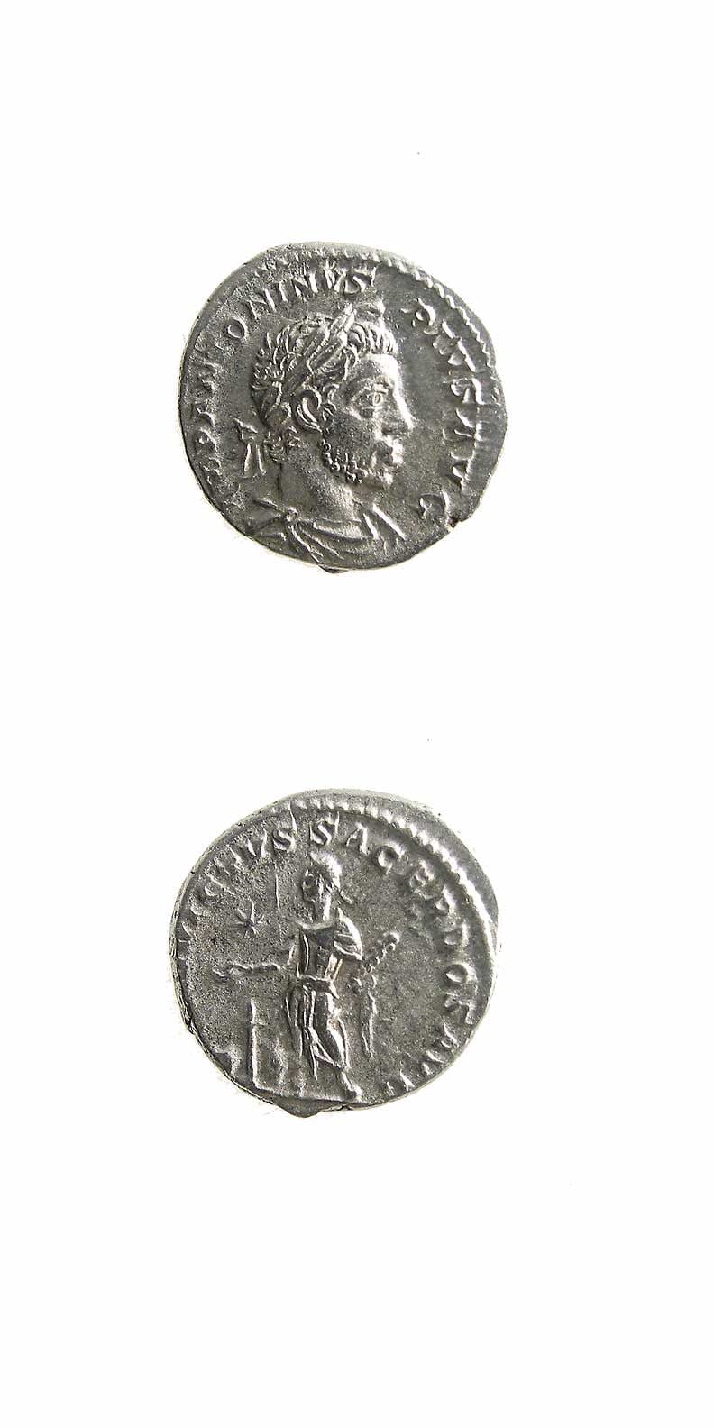 Silver Denarius of Emperor Elagabalus, 220 CE - 222 CE