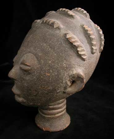 Akan Terracotta Funerary Head, 16th Century CE - 18th Century CE