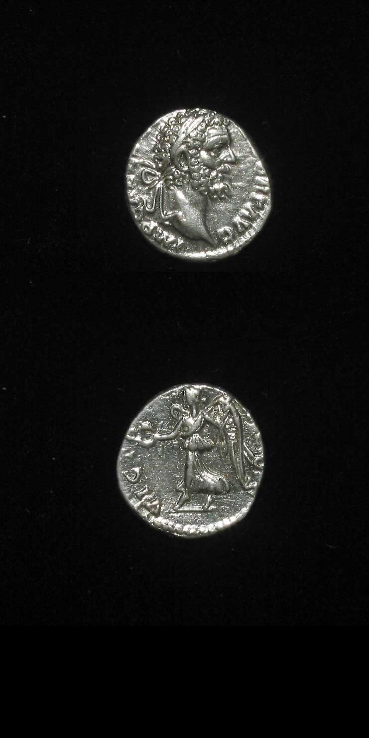 Silver Denarius of Emperor Septimius Severus, 193 CE - 198 CE