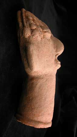 Bura Terracotta Sculpture of a Head, 3rd Century CE - 11th Century CE