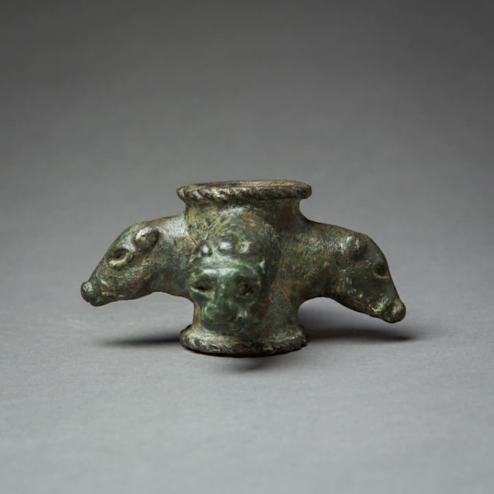 Elamite Bronze Animal Mace Head, 3000 BCE - 2000 BCE