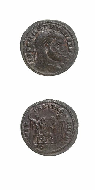 Bronze Follis of Emperor Maxentius, 306 CE - 312 CE