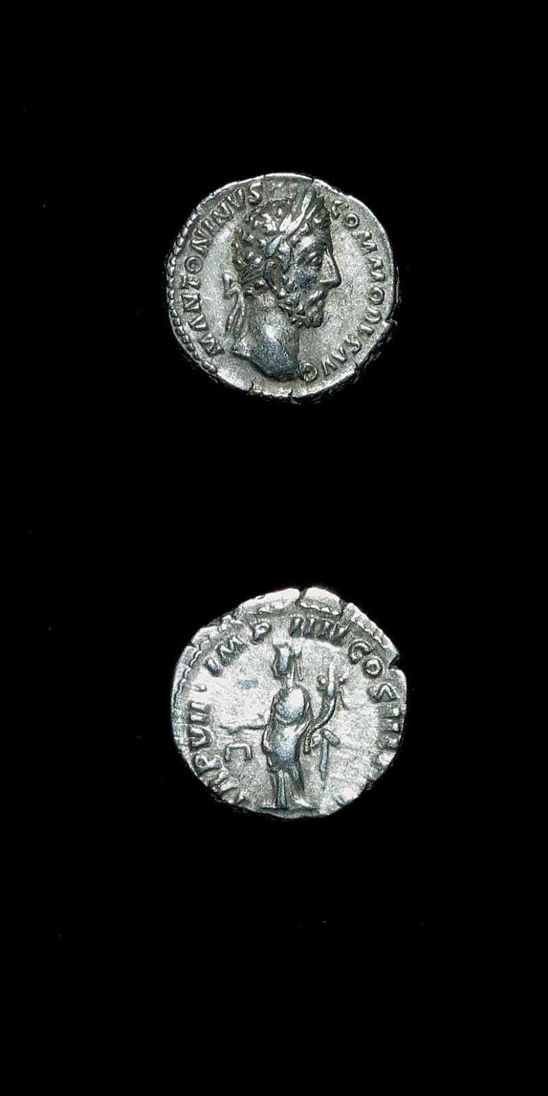 Silver Denarius of Emperor Commodus, 180 CE - 192 CE