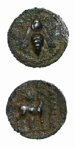 Ionian Silver Drachm of Ephesus, 202 BCE - 133 BCE