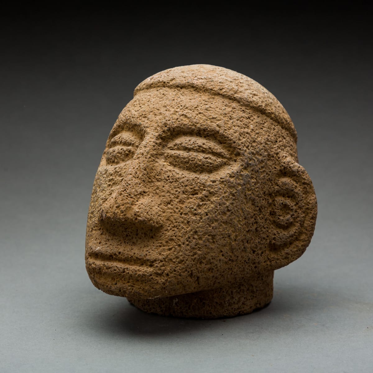 Basalt Trophy Head, 100 CE - 500 CE