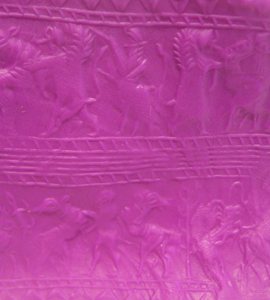 Cylinder Seal of Fossil Shell Core, 500 BCE - 300 BCE