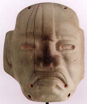 Olmec Stone Pectoral/Pendant of a Mask, 1000 BCE - 600 CE