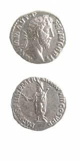 Silver Denarius of Emperor Commodus, 187 CE - 192 CE