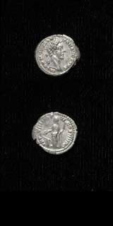 Silver Denarius of Emperor Commodus, 180 CE - 192 CE