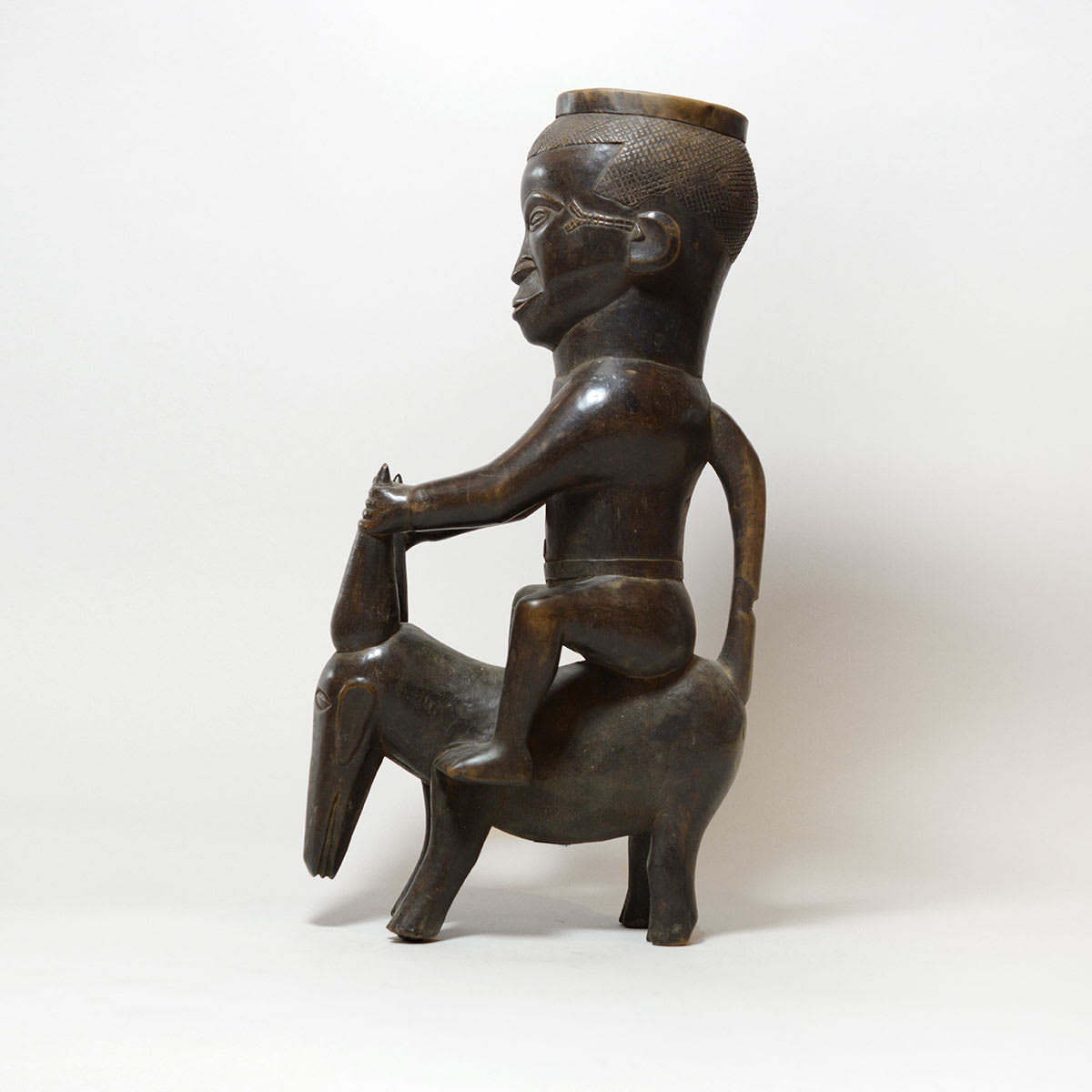 Kuba Wooden Palm Wine Cup, 20th Century CE