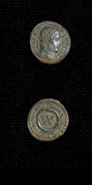 Bronze Coin of Emperor Constantine I the Great, 307 CE - 337 CE