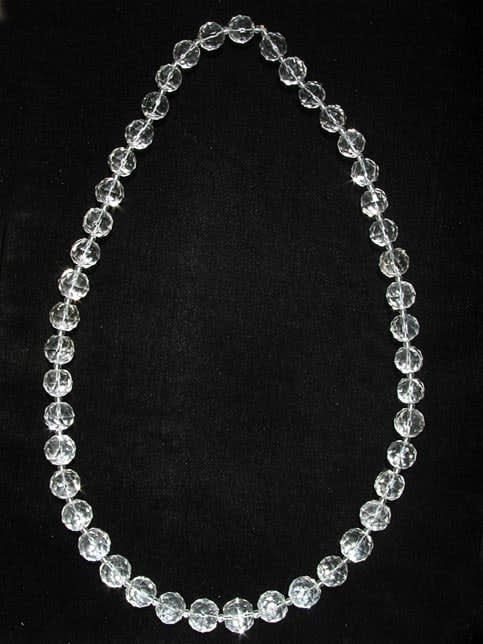 Rock Crystal Bead Necklace
