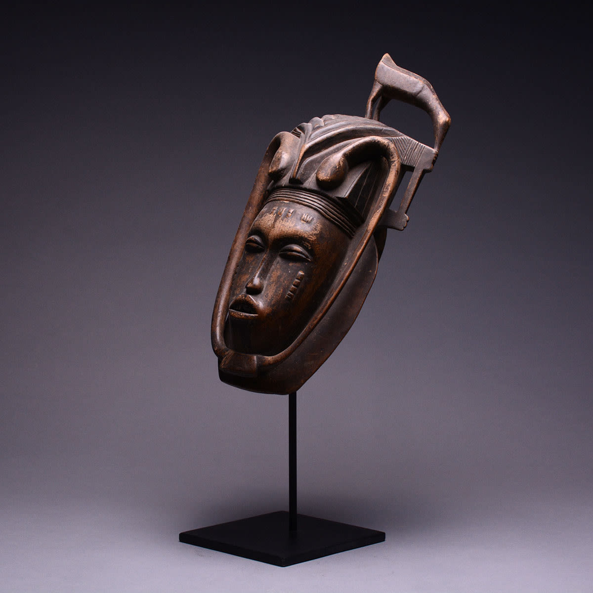 Senufo Wooden Face Mask, 20th Century CE