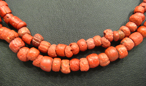 Red Glass Bead Necklace