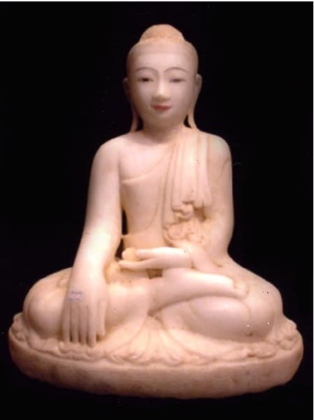 Mandalay Seated Marble Buddha, 1800 CE - 1900 CE