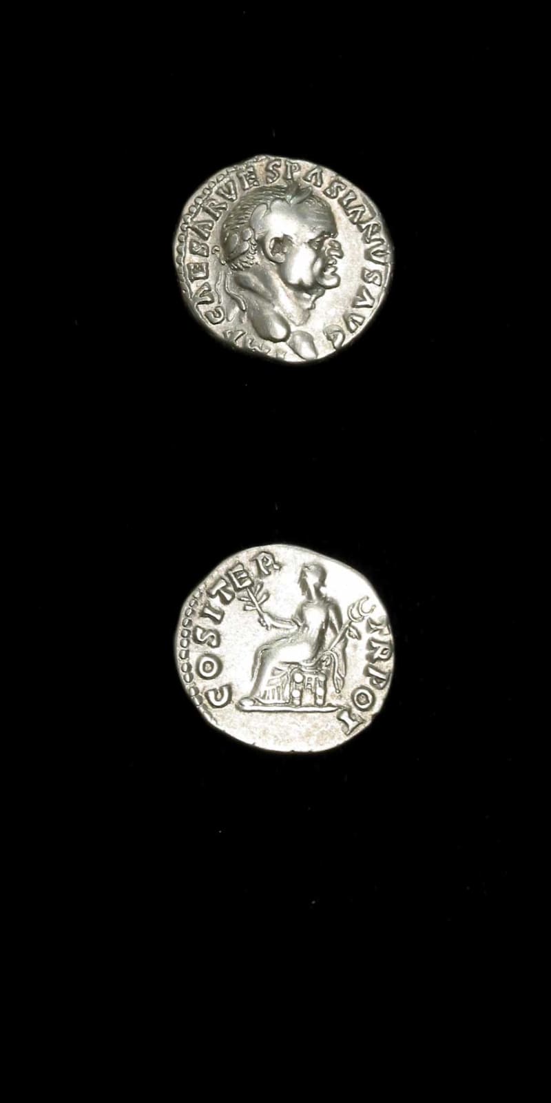 Silver Denarius of Emperor Vespasian, 69 CE - 79 CE