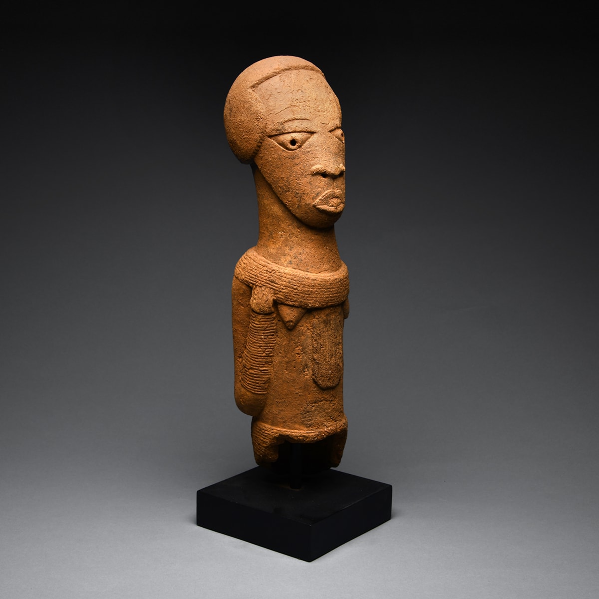 Nok Terracotta Sculpture of a Woman, 200 BCE - 200 CE