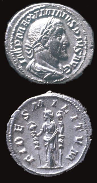 Silver Denarius of Emperor Maximinus I, 235 CE - 238 CE