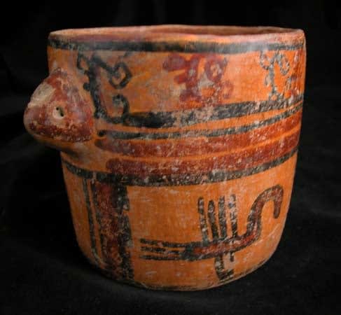 Mayan Polychrome Vase, 500 CE - 900 CE