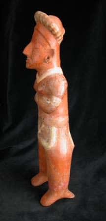 Pihuamo Style Colima Terracotta Sculpture of a Standing Woman, 300 BCE - 300 CE