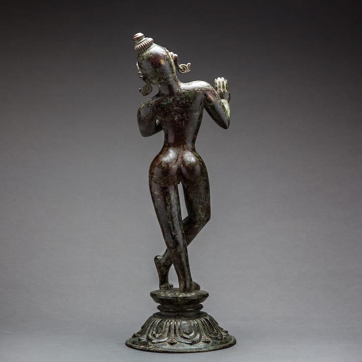 Bronze Krishna, 1100 CE - 1500 CE