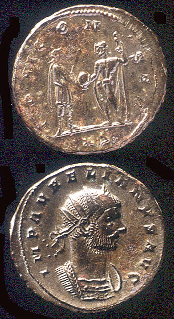 Bronze Antoninianus of Emperor Aurelian, 270 CE - 275 CE