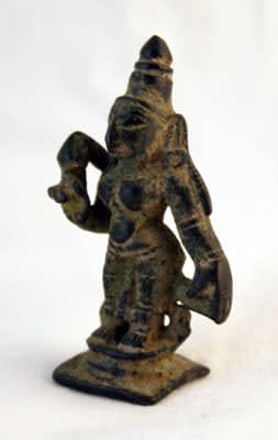 Chola Small Bronze Sculpture of a Goddess, 860 CE - 1279 CE