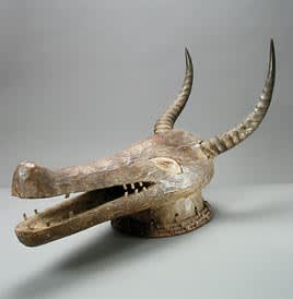 Ekoi Zoomorphic Crest Mask, 20th Century CE
