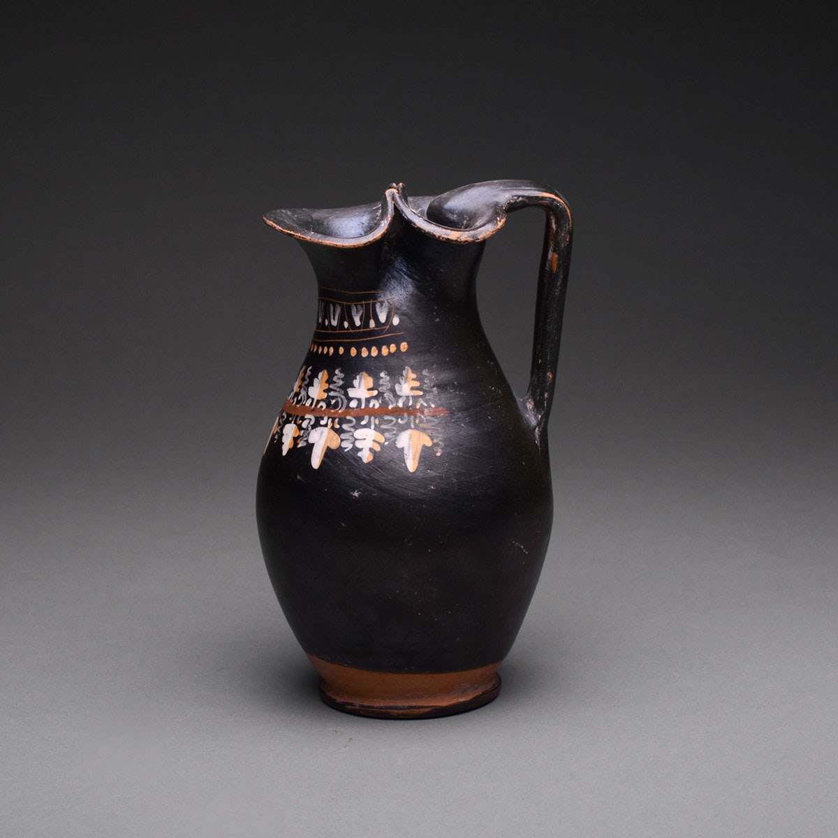 Gnathian Polychrome Oinochoe, 330 BCE - 300 CE