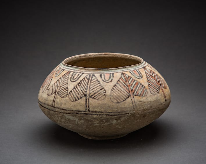 Indus Valley Terracotta Vessel with Pipal Leaf Motif, 3000 BCE - 2000 BCE