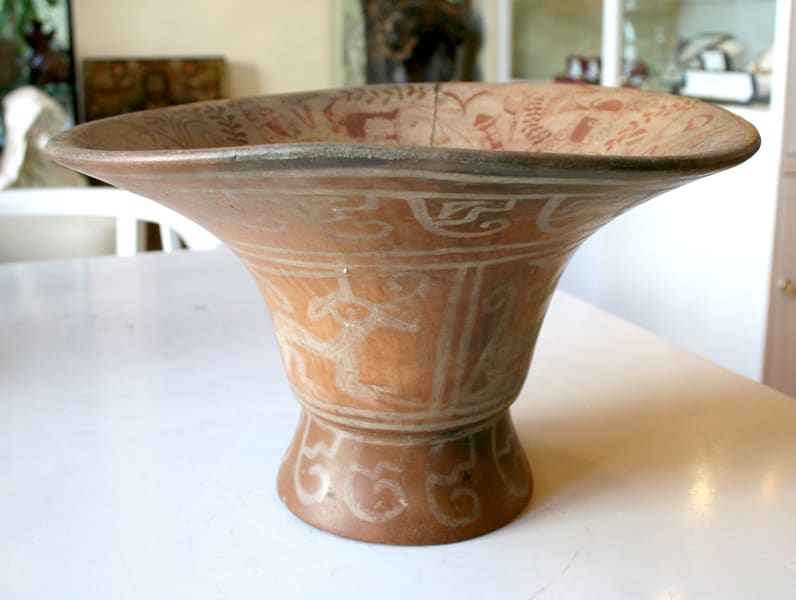 Moche Painted Terracotta Chalice, 400 CE - 800 CE