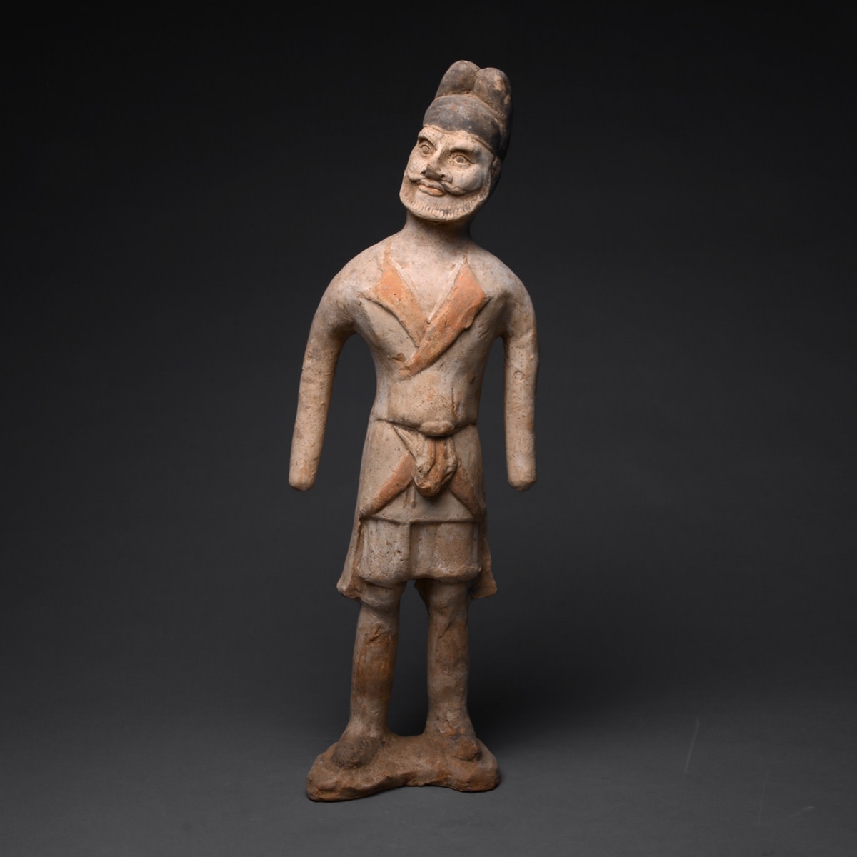 Tang Polychrome Sculpture of a Foreign Groom, 618 CE - 906 CE