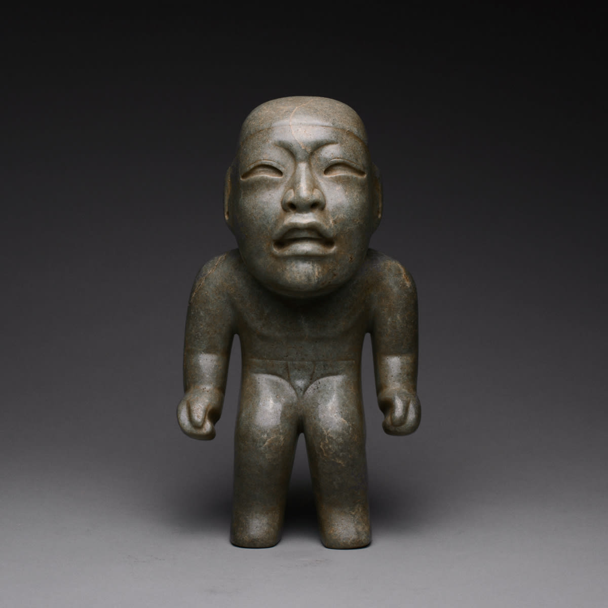 Olmec Jade Figure, 1200 BCE - 600 BCE