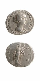 Silver Denarius of Empress Faustina Senior, 138 CE - 141 CE