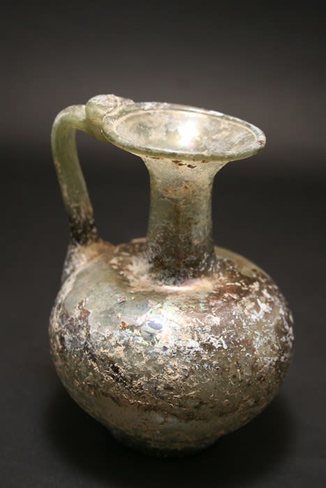 Roman Glass Jug, 2nd Century CE - 3rd Century CE