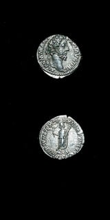 Silver Denarius of Emperor Commodus, 180 CE - 192 CE