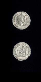Silver Denarius of Emperor Caracalla, 200 CE - 210 CE