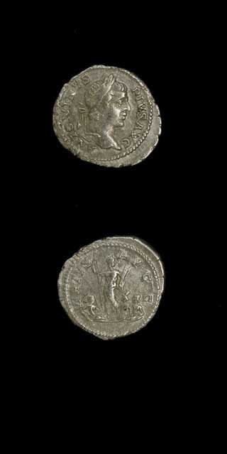 Silver Denarius of Emperor Caracalla, 207 CE