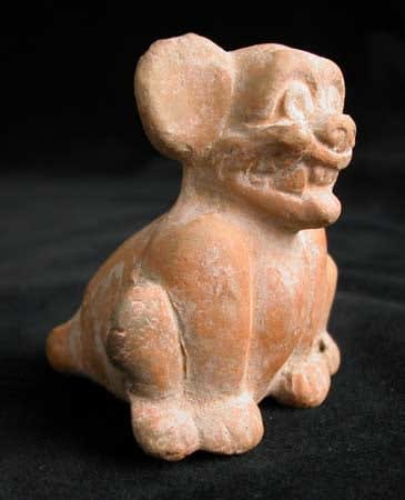 Mayan Zoomorphic Whistle, 500 CE - 900 CE