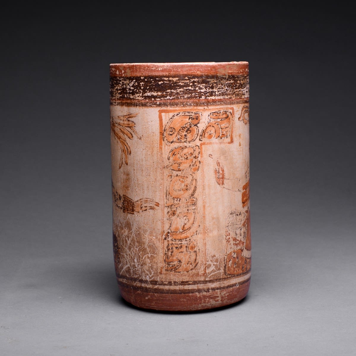 Mayan Polychrome Vessel, 500 CE - 900 CE
