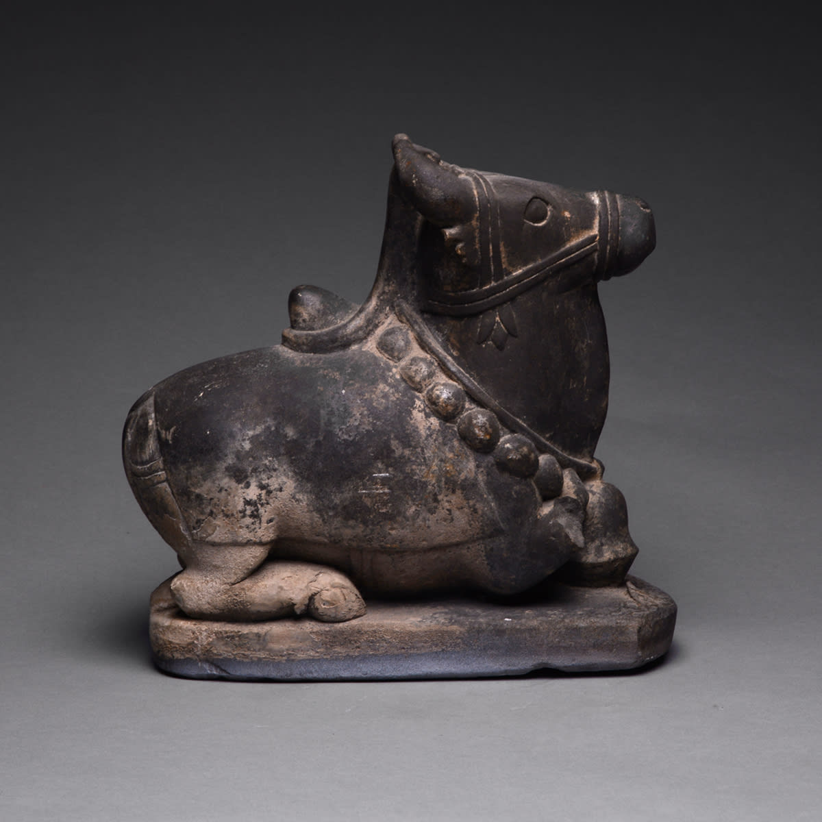 Indian Sculpture of the Bull Nandi, 12th Century CE - 13th Century CE
