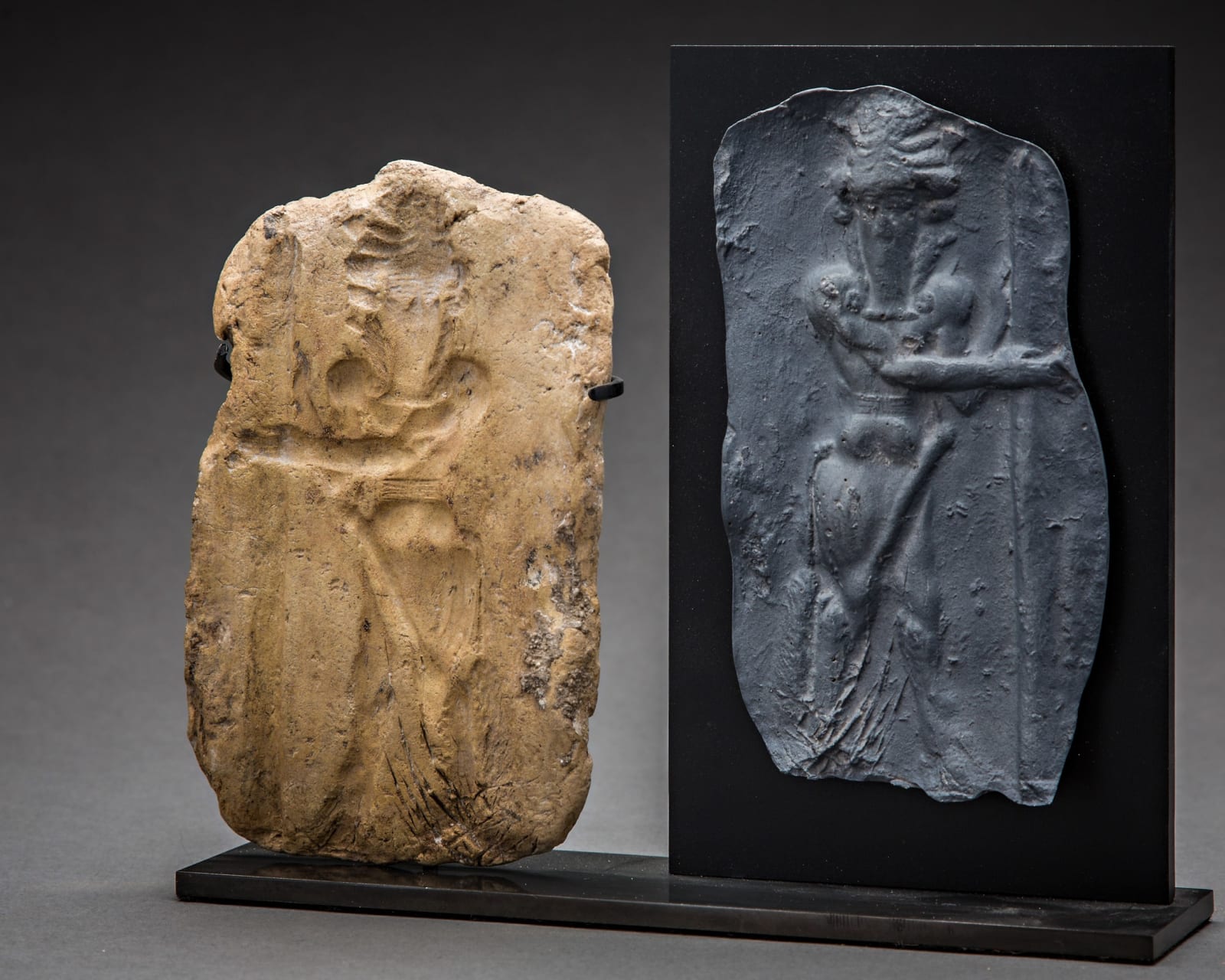 Old Babylonian Clay Mould with Standing Bull Man, 2000 BCE - 1700 BCE