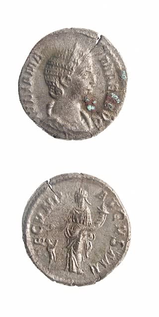 Silver Denarius of Julia Mamaea, 222 CE - 235 CE