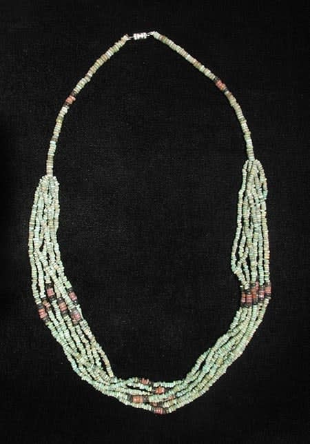 Egyptian Faience Bead Necklace, 1900 BCE - 1300 BCE