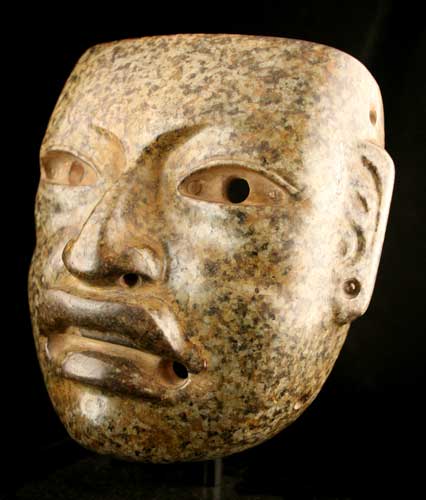Olmec Mottled Stone Mask, 900 BCE - 500 BCE